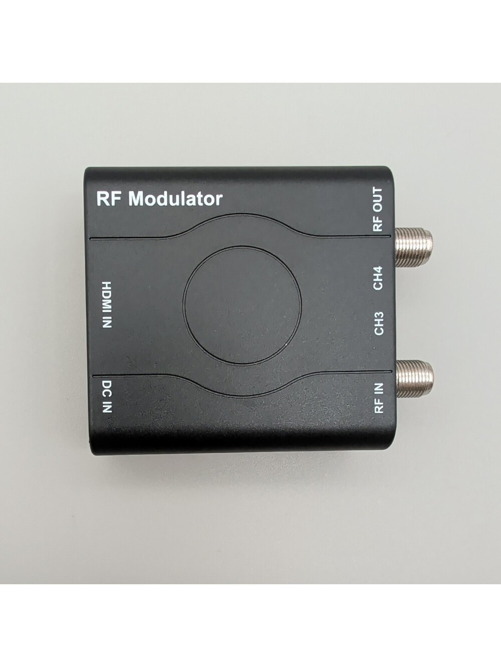 Black HDMI to RF Modulator VHF RF Modulator HDMI Coaxial Converter Adapter